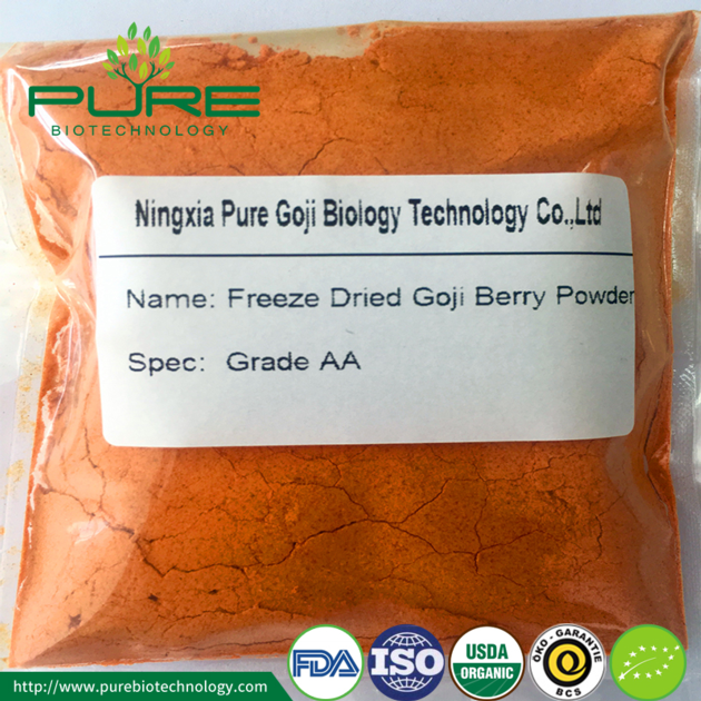 Freeze-dried Organic Goji Powder