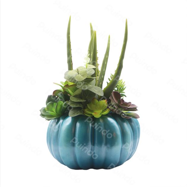 Puindo Customized Artificial Potted Plant J3 Succulent Plants Series Indoor Home Office Desk Decor