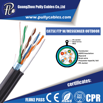 CAT5E FTP with messenger outdoor cable 