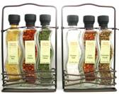 Wave Bottle Spice Rack Set