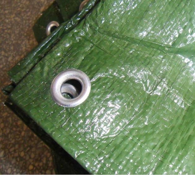 Exporting D-ring sliver tarpaulin sheet with UV treated