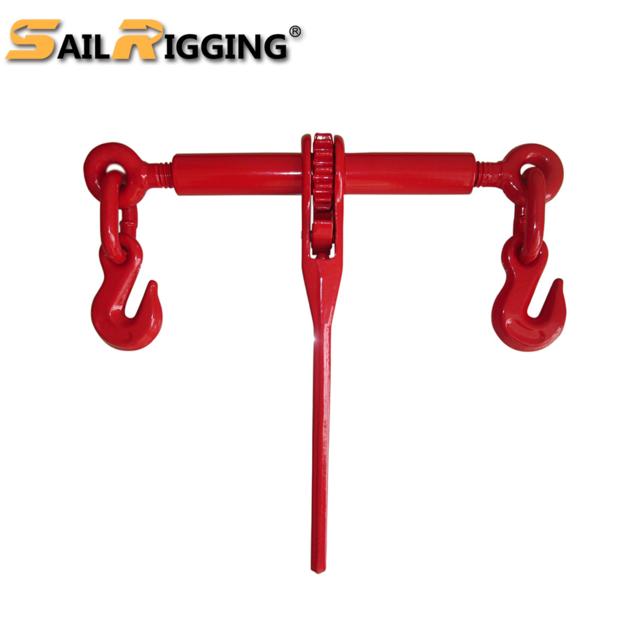 High Tensile G80 Forged Steel Powder Coated European Type Ratchet Load Binder