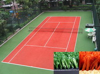 Artificial grass for tennis