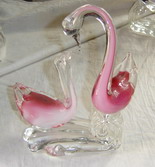 Glass animal figurines , glass sculpture