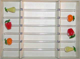 glass swizzle stick