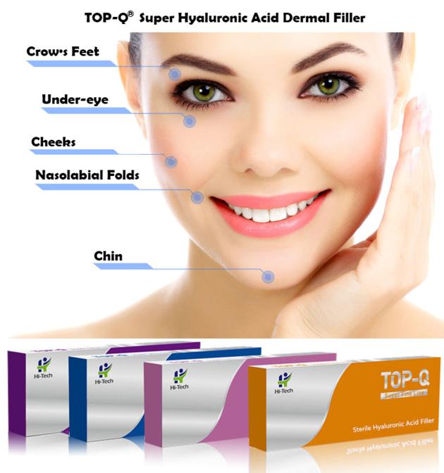 New Top-Q Hyaluronic Acid Dermal Filler Supper Fine Line 1ml For wrinkles around eyes
