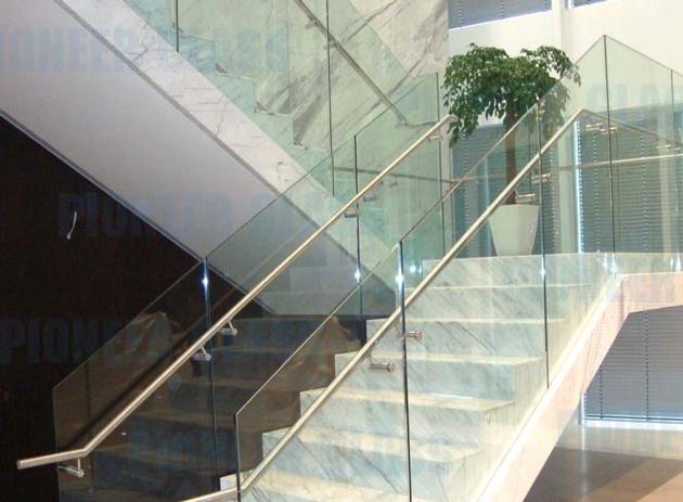  Stair railing glass