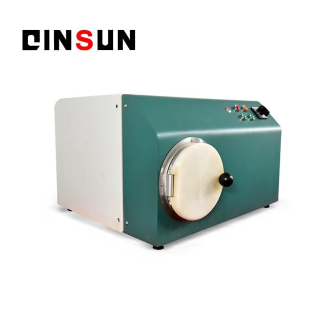 Fabric steaming test chamber
