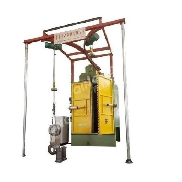 Hanger type shot blasting machine