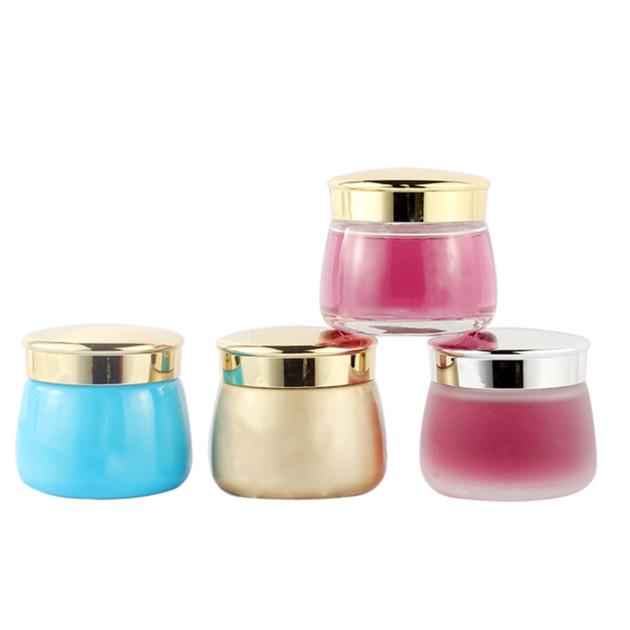 Product Name	Latest New Design Luxury Blue Face Glass Cream Jars