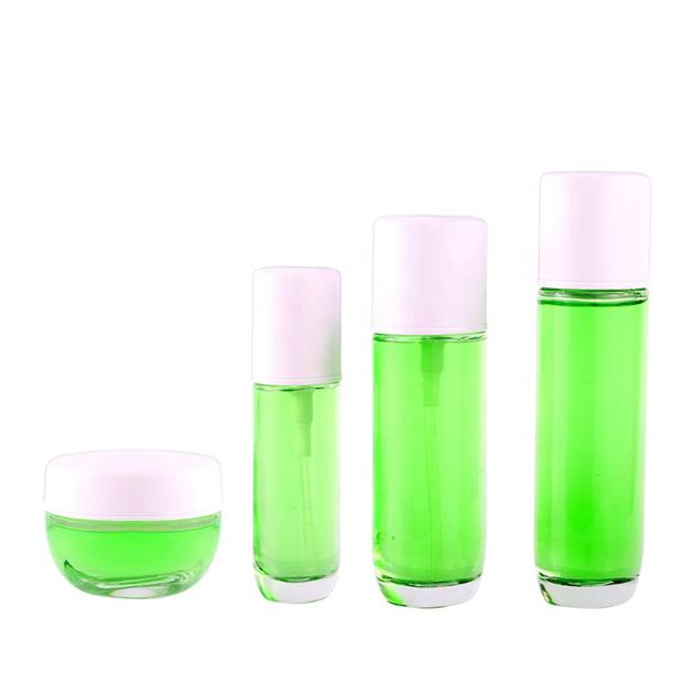 New Bottles Sets Pump Cosmetic Glass