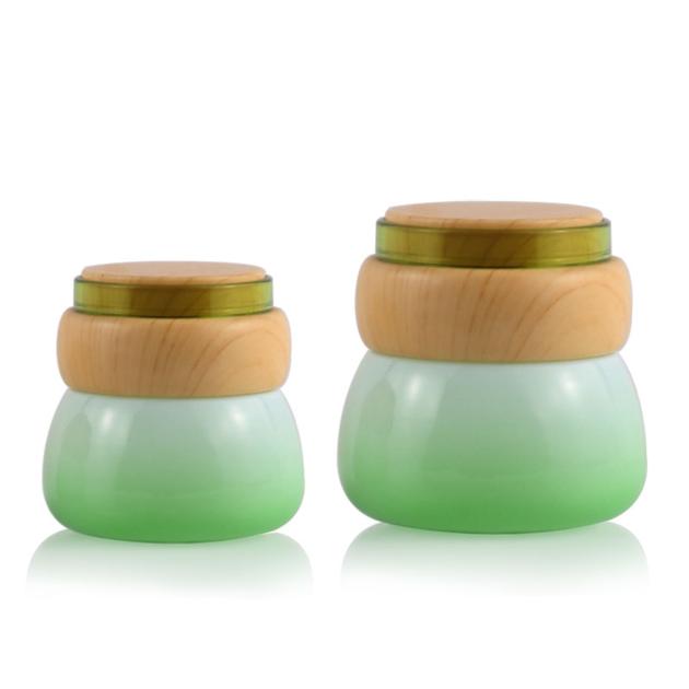 Fashionable Fancy 50Ml Green Cosmetic Glass