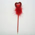 love heart feather pen