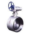 Three-eccentric butt welding butterfly valve