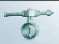 Spring emergency shut-off butterfly valve