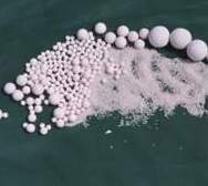 Filtration materials of porcelain sand