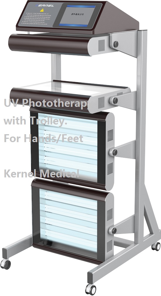 UVB 311nm Medical Lamps- Psoriasis, vitiligo combined trolley for clinic  and home use