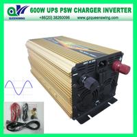 600W Pure Sine Wave Power Inverter UPS with 10A Charger