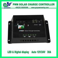 12V/24V 30A Auto PWM Solar Charge Controller