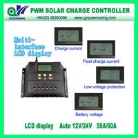 12V/24V 50A/60A Solar Charge Controller with LCD Display
