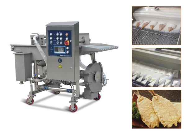 Hamburger chicken Nuggets battering machine Coating Machine SJJ600-IV