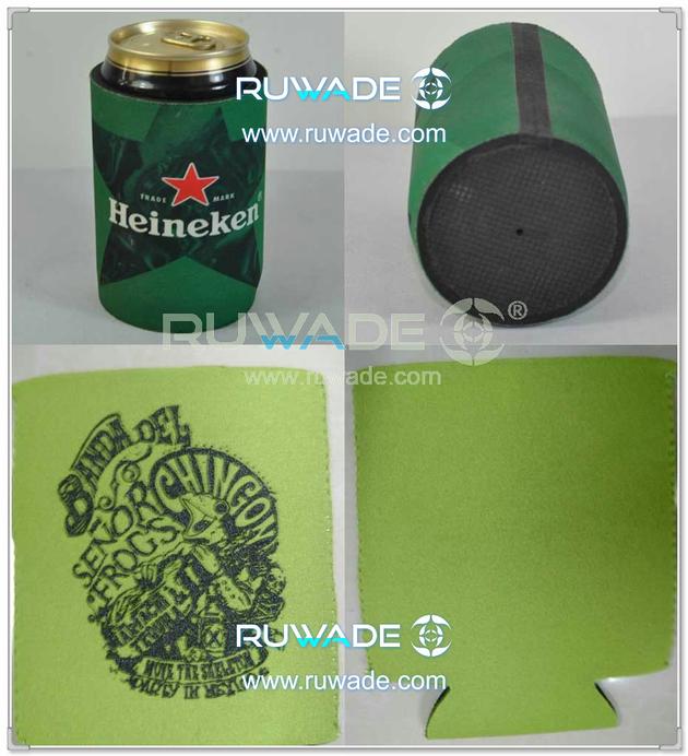 Neoprene can collapse collapsible stubby can bottle cooler holder