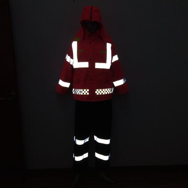 Orange Reflective Safety Polyester Worker Rain