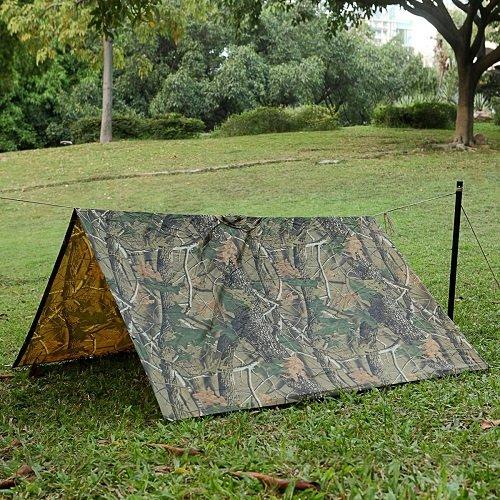 Waterproof Polyester Woodland Military Rain Poncho