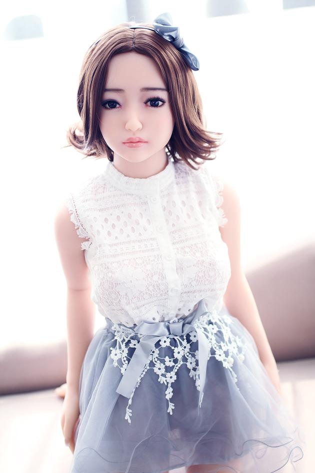 140cm cheap price silicone sex doll D cup three holes dolls with cute dress  - Foreign Trade Online