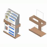 90211  3 Tie Magazines Holder