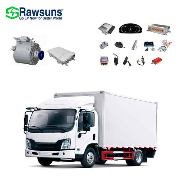 Rawsun 130KW EV Motor PMSM Motor AC Motor Electric EV Conversion Kit for 4.5-8T Truck 6M Bus