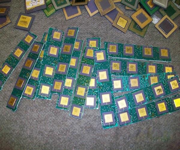 Ceramic cpu scrap for gold recovery, Copper wire & other scrap components