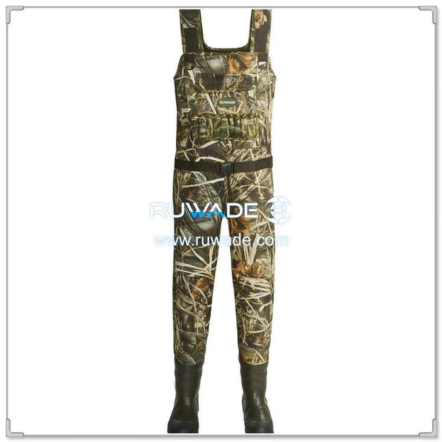Men Camo Neoprene Chest Fly Fishing