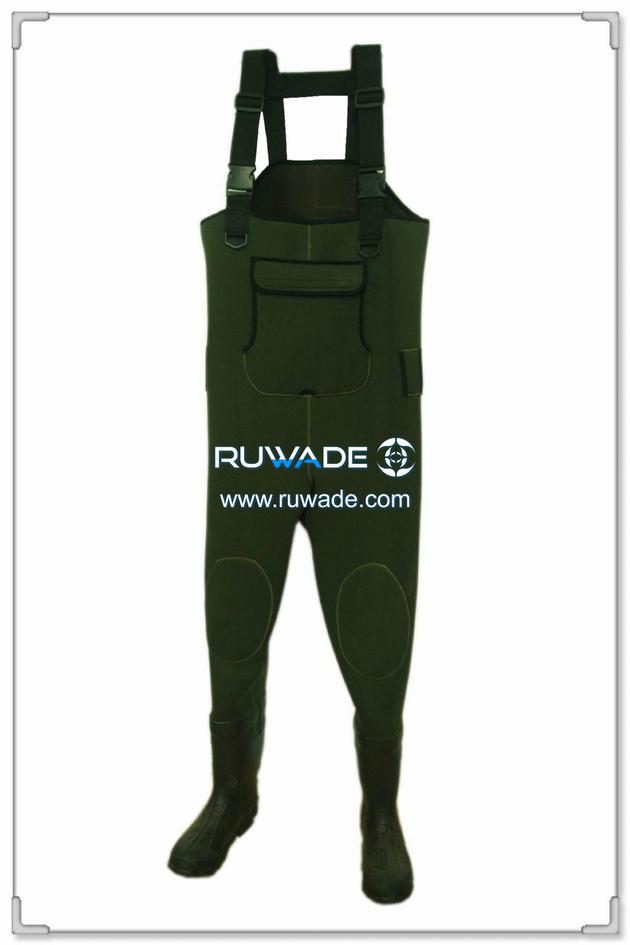 Plain color neoprene chest fly fishing wader