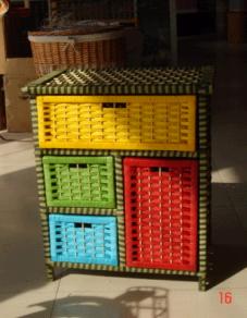 rattan storage cabinets