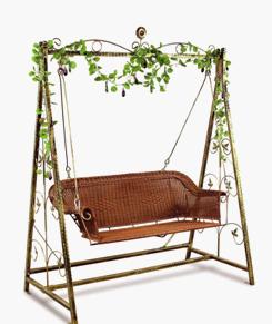 rattan swing chairs