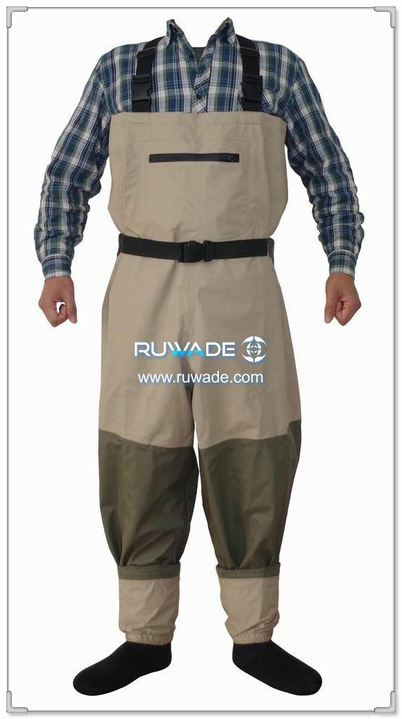 Waterproof breathable fly chest fishing wader