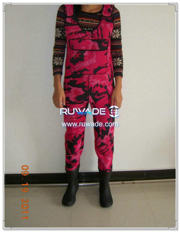 Women Camo Neoprene Chest Fishing Wader