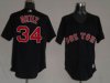 Boston Red Sox #34 David Ortiz Black MLB Jerseys