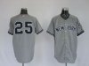 New York Yankees #25 Mark Texeiru Grey MLB Jerseys
