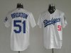 Los Angeles Dodgers #51 Broxton White MLB Jerseys