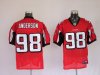 Atlanta Falcons #98 Jamaal Anderson Red NFL Jerseys