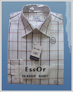man's checked shirt