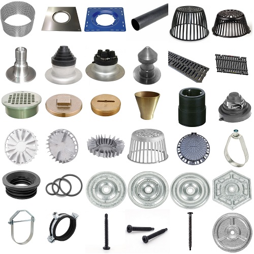 Roof Drain Parts Cast Iron Clamping