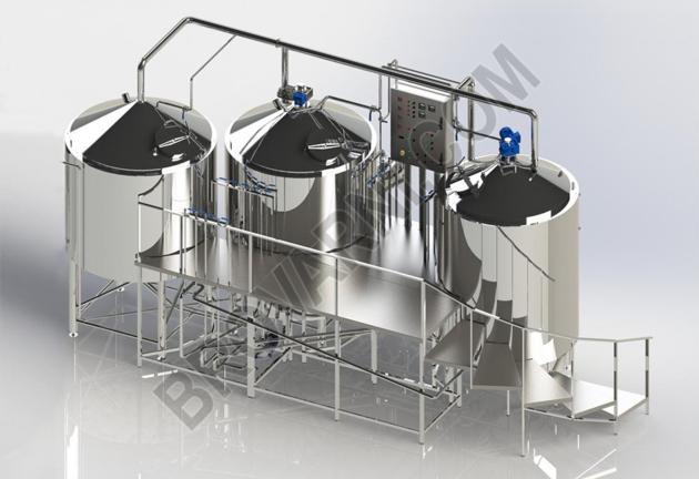 Micro-brewery for production 670-930 liters of beer per day