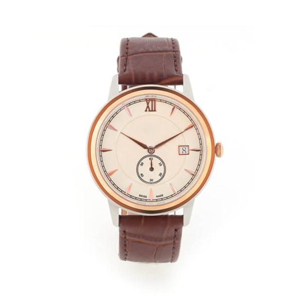 STAINLESS STEEL GOLD SMALL SECOND HAND WATCH