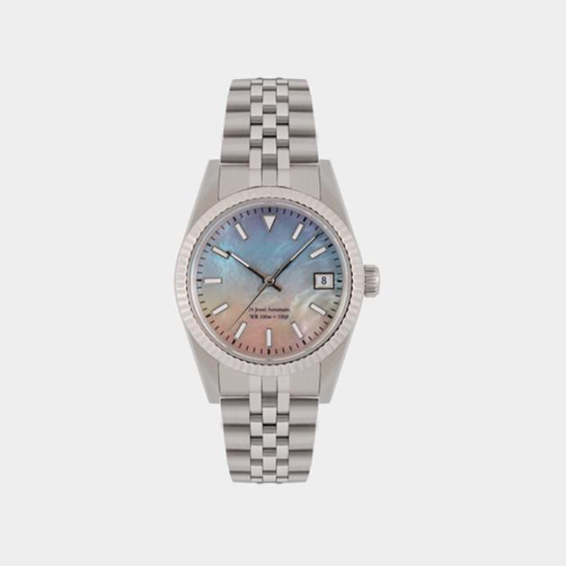 WOMEN'S AUTOMATIC NATURAL SHELL CALENDAR WATCH