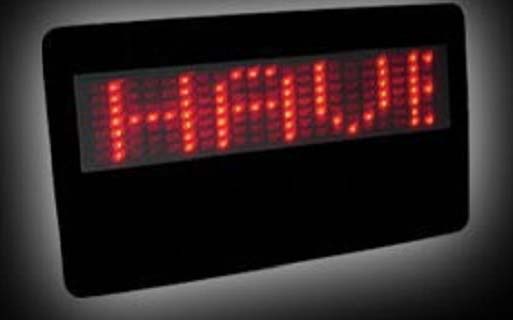 LED display name card or tag