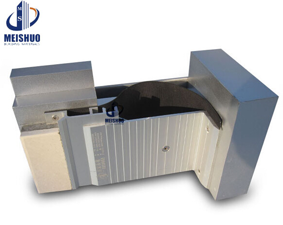 Centering bar system floor to wall recessed aluminium alloy expansion joint covers