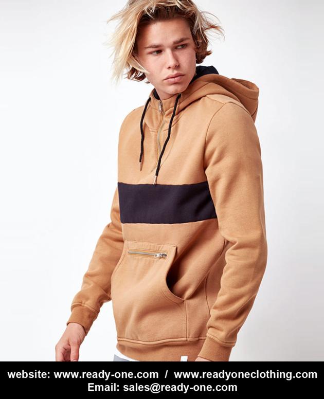 Quarter Zip Pullover Hoodi